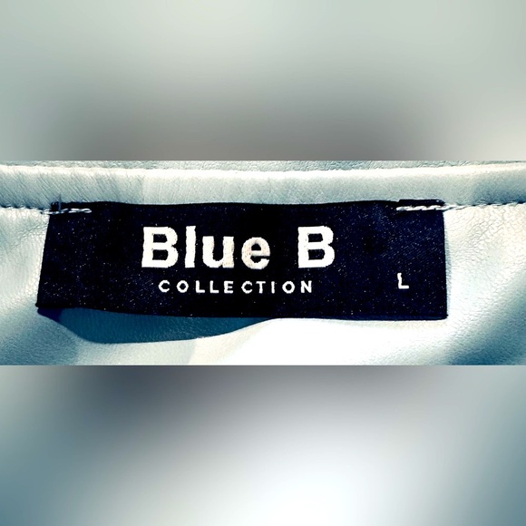 NWOT Blue B Cowgirl Rhinestone Fringe Faux Leather Jacket - Picture 12 of 15